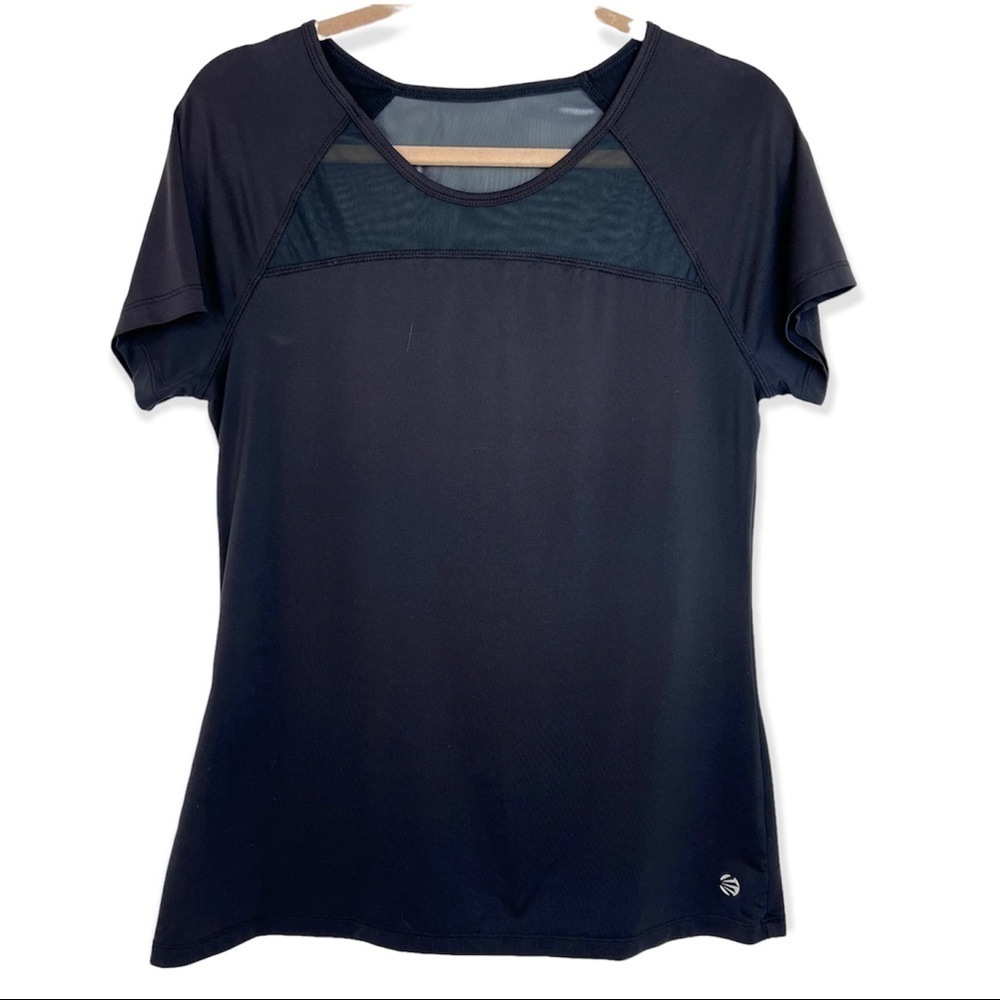 Impact by Jillian Michaels Black Short Sleeve Activewear. Size Large
